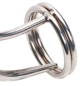 Dual Ringed Cock Trap Male Chastity Penis Plugs